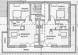 Grundriss Obergeschoß